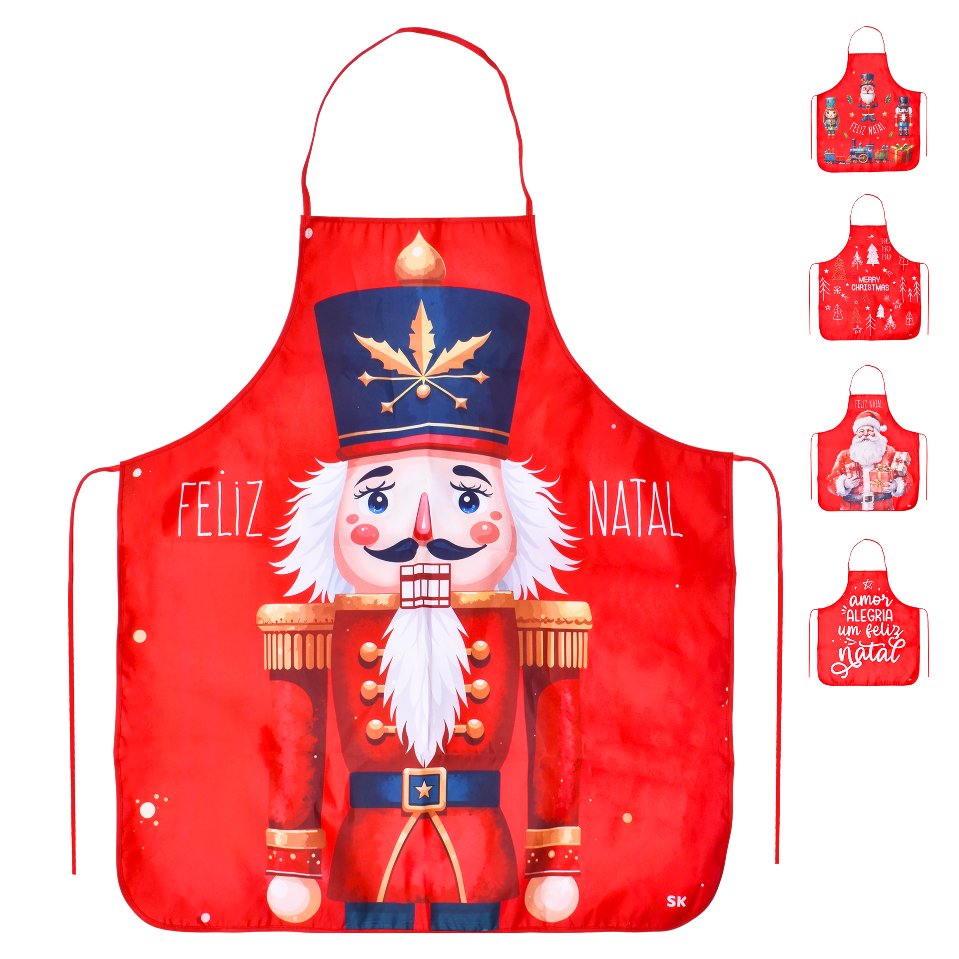 Decoração Avental Natal 60x70 cm