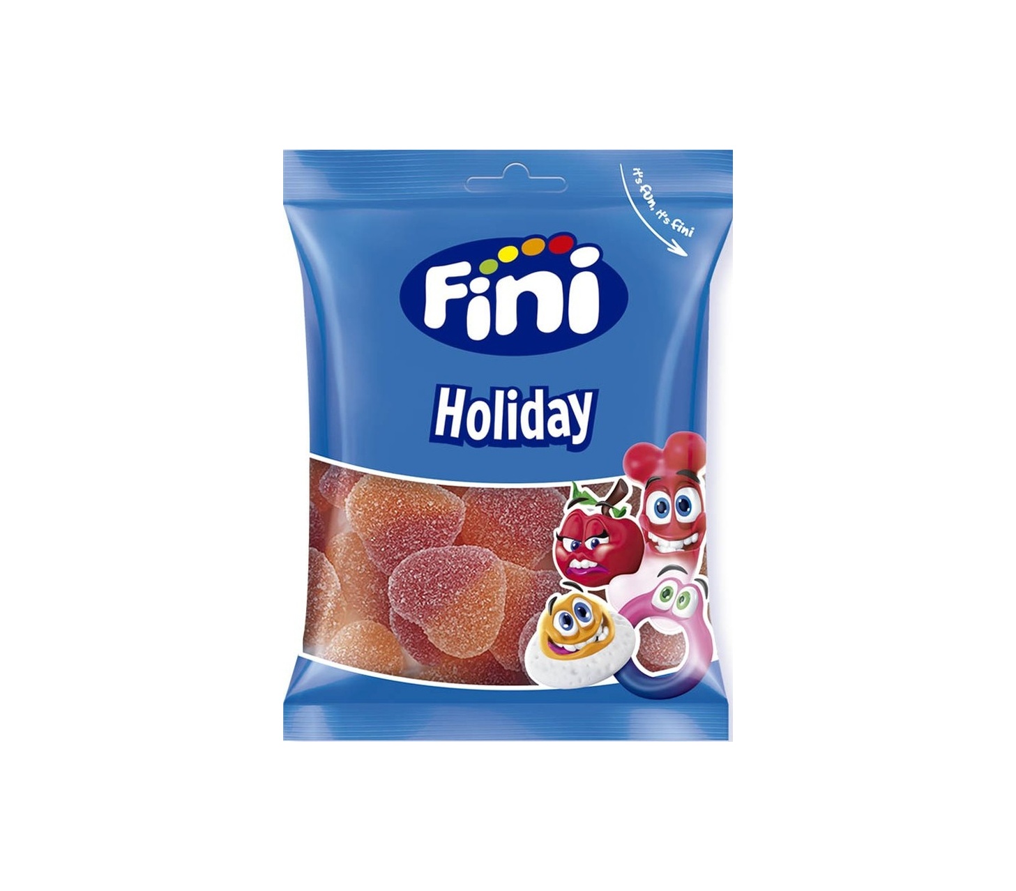 Fini Goma Corações Pêssego 90 gr