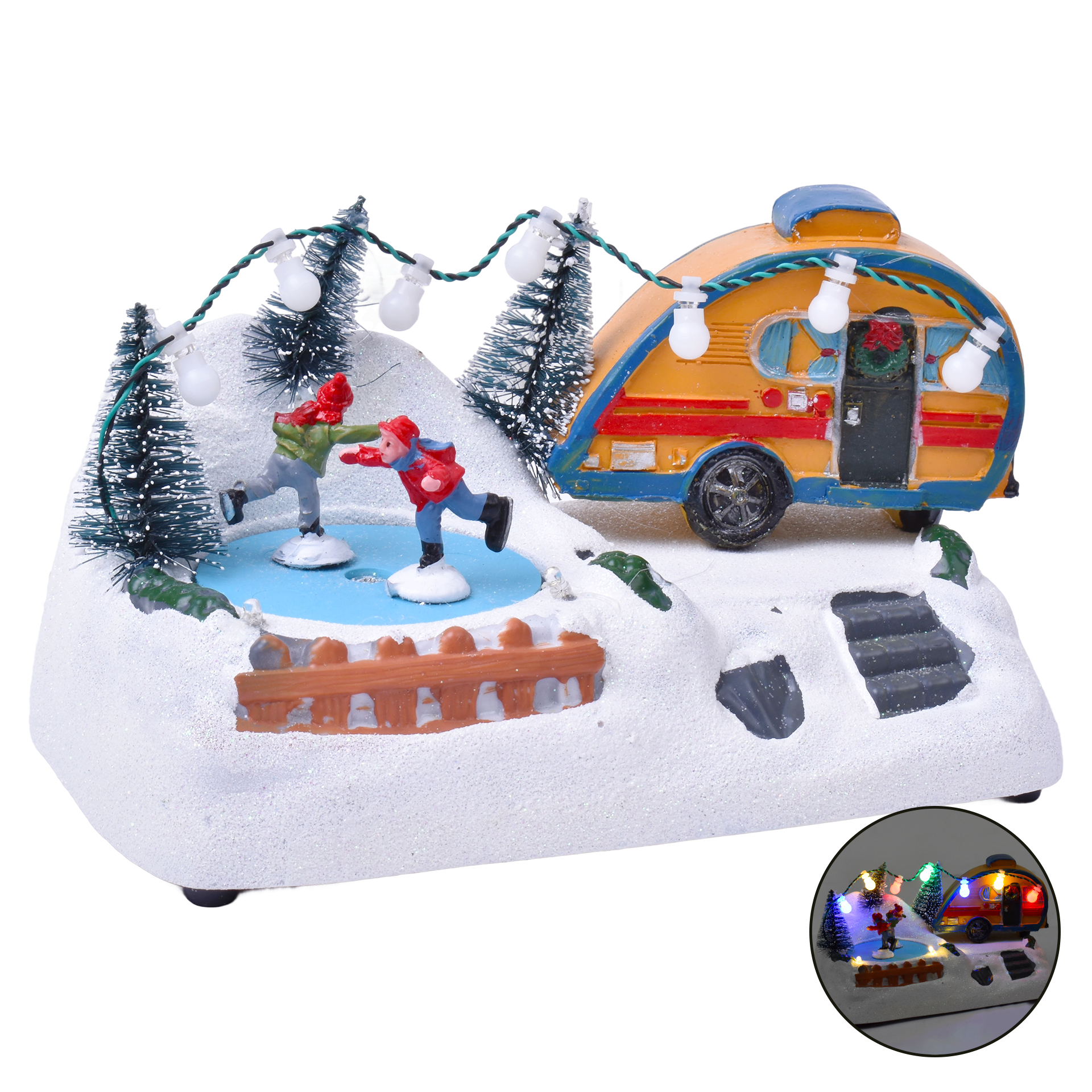 Decoração Natal Patinagem Gelo