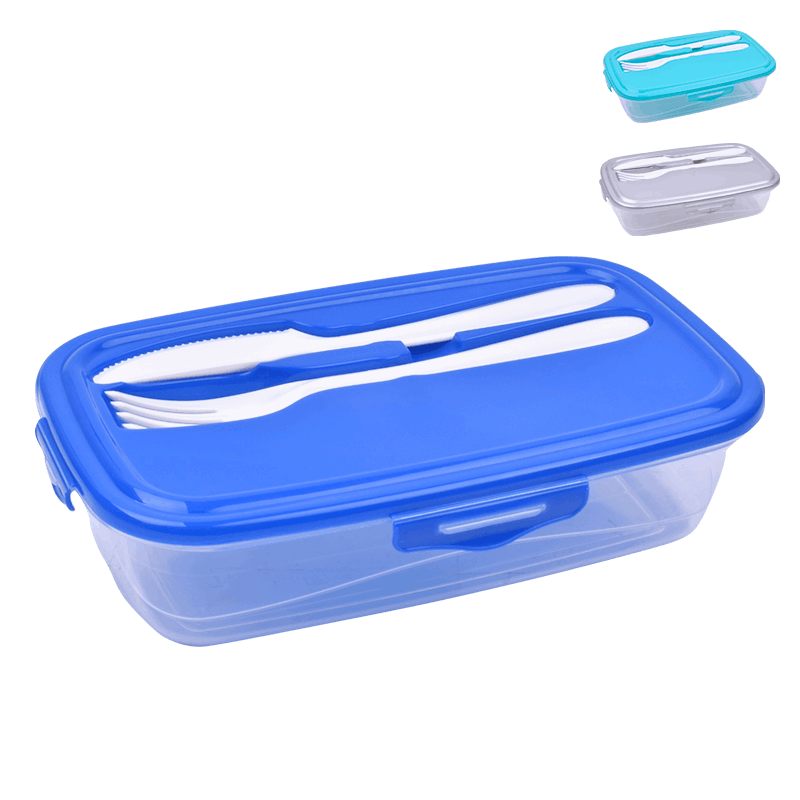 Hega Caixa Rectangular C/Talheres 1 Lt
