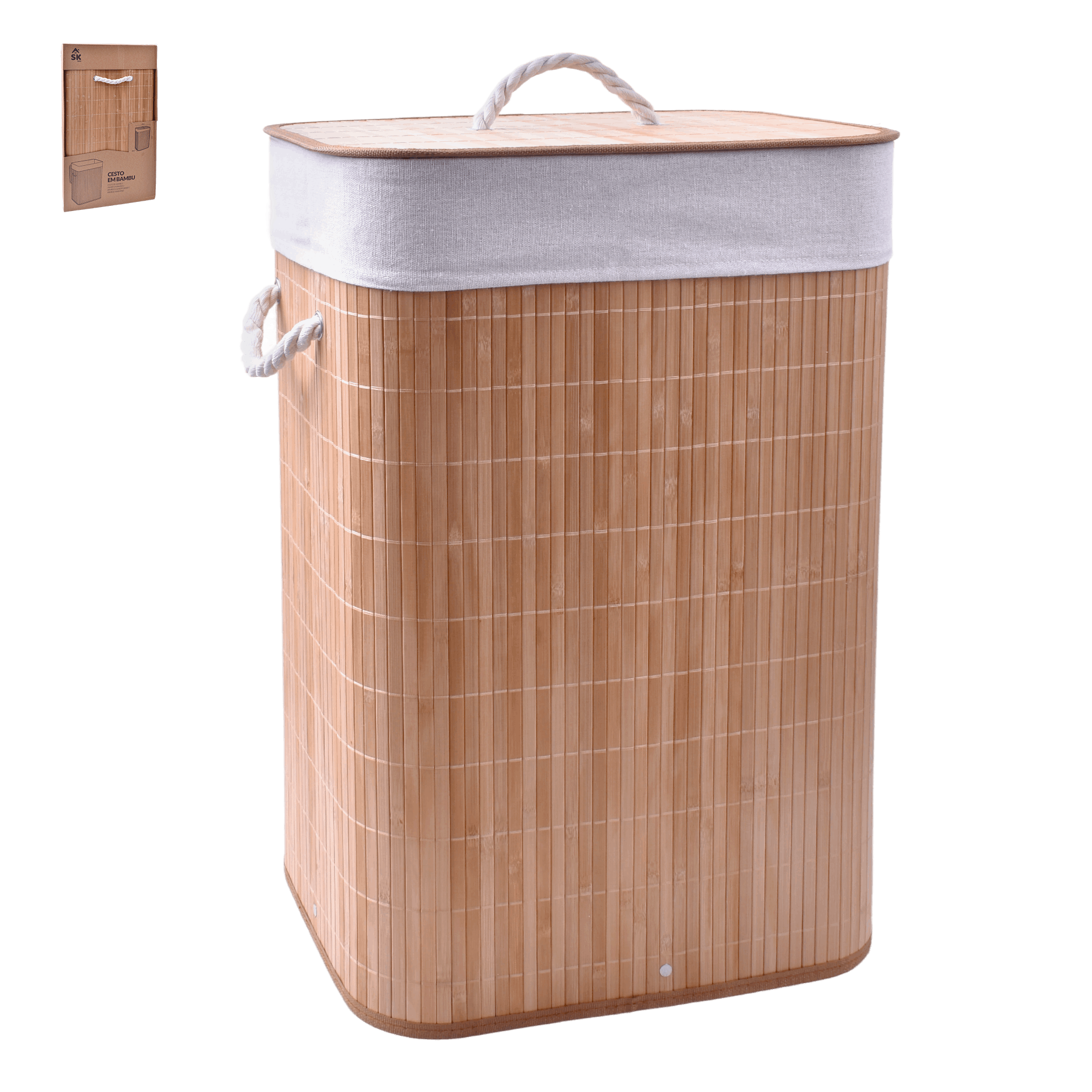 Cesto Roupa Rect. 40x30x60 cm