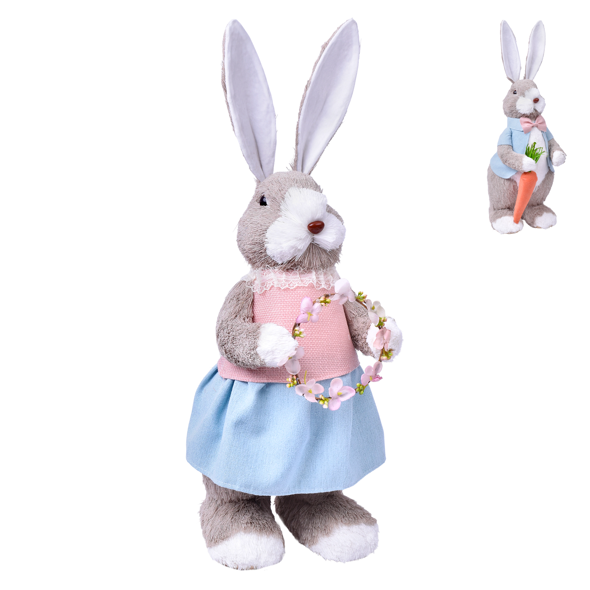 Coelho Pascoa Decoração 60 cm