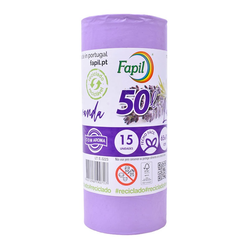 Fapil Saco Lixo Perfumado 50 lt 15u.