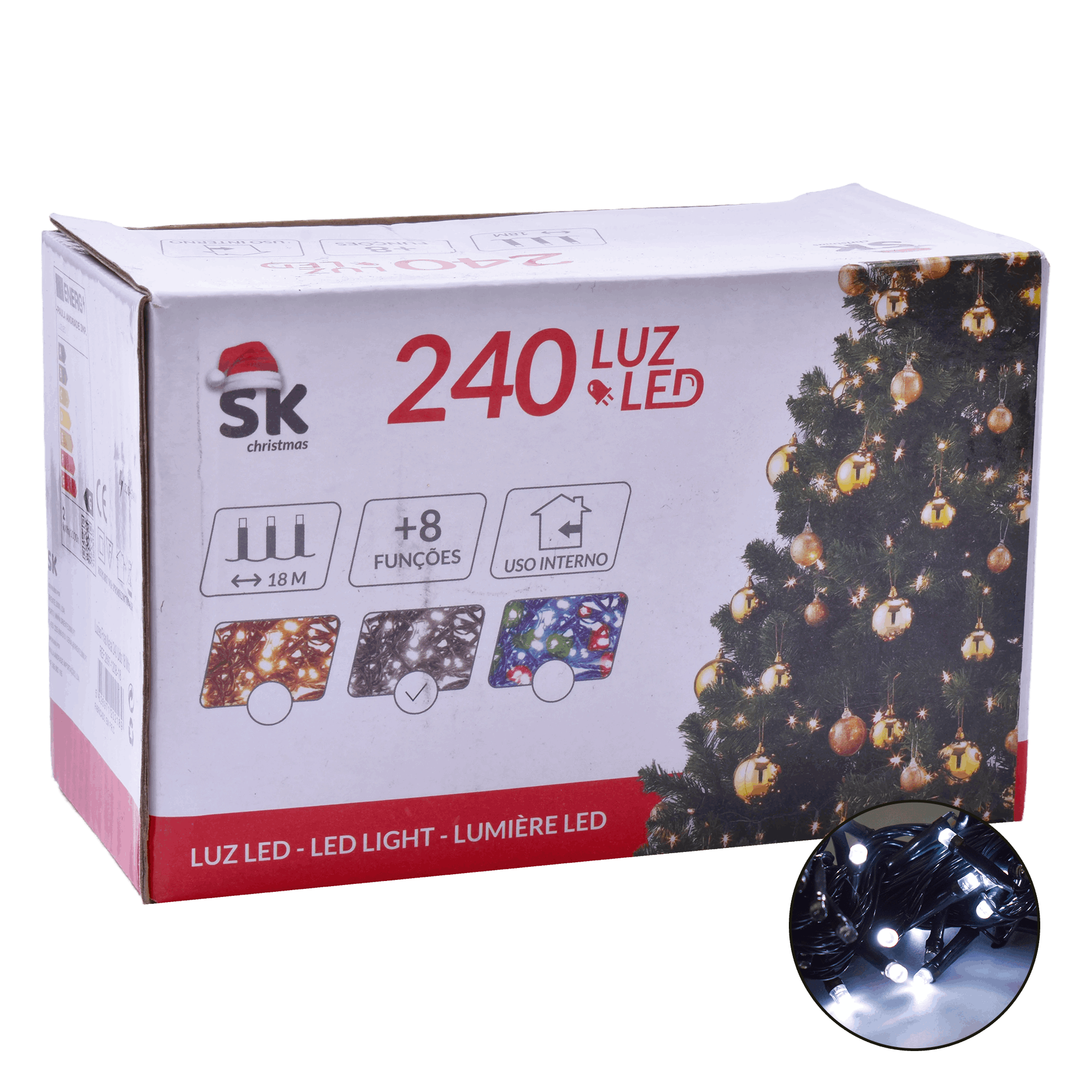 Luzes Natal Serie 240 luzes