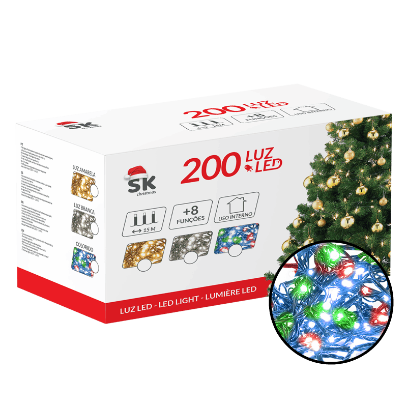 Luzes Natal Serie 200 luzes