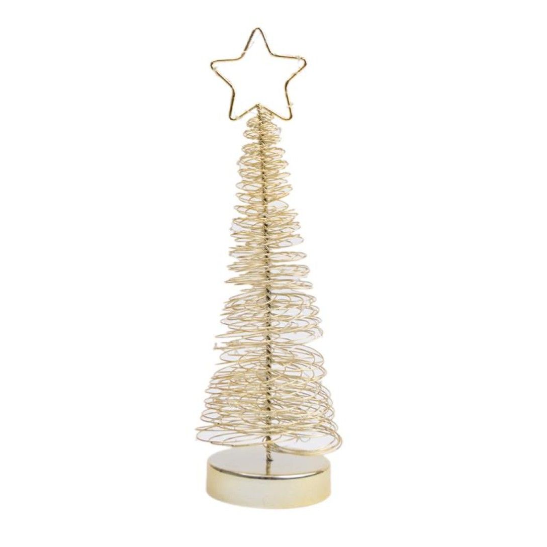Árvore Natal Dourada C/Luz