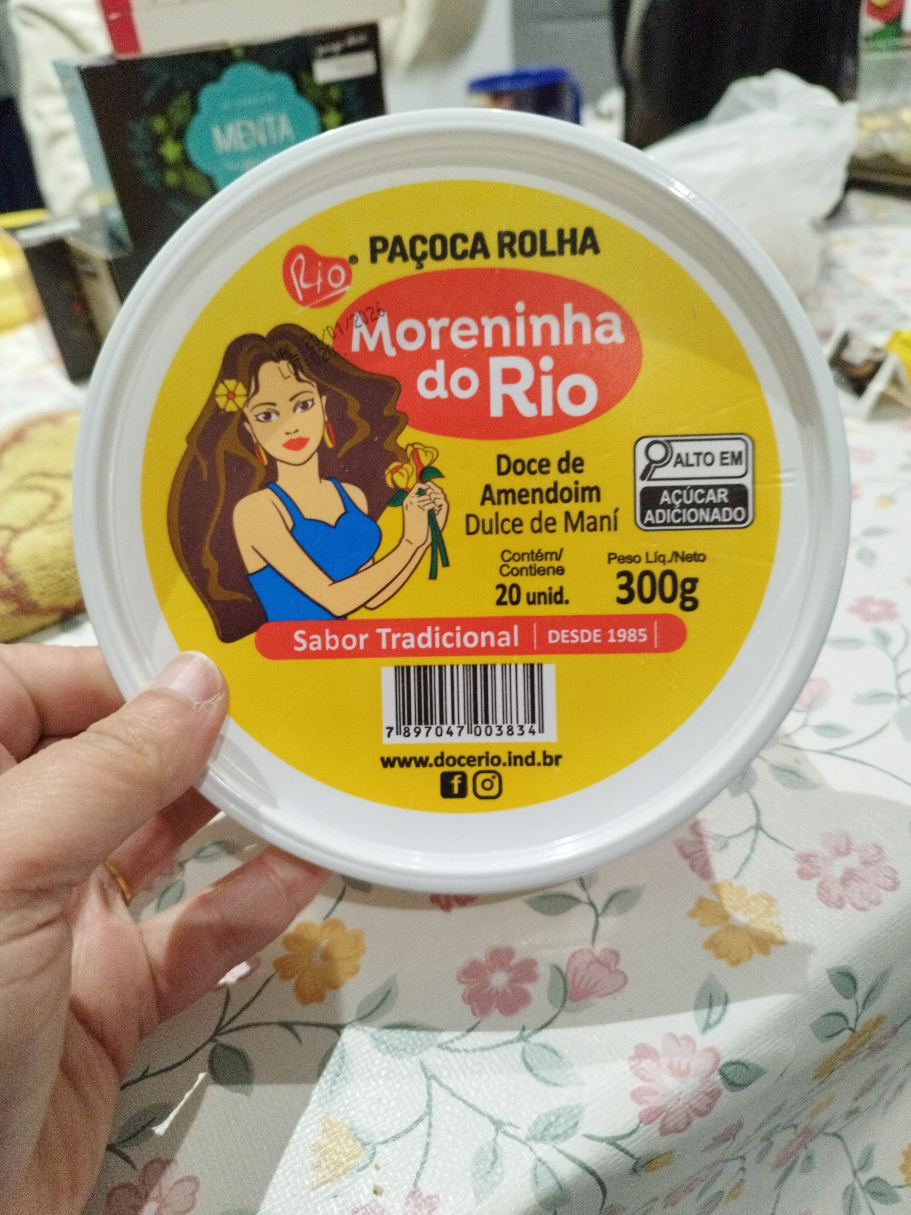 Paçoca Rolha Moreninha Rio 300 gr