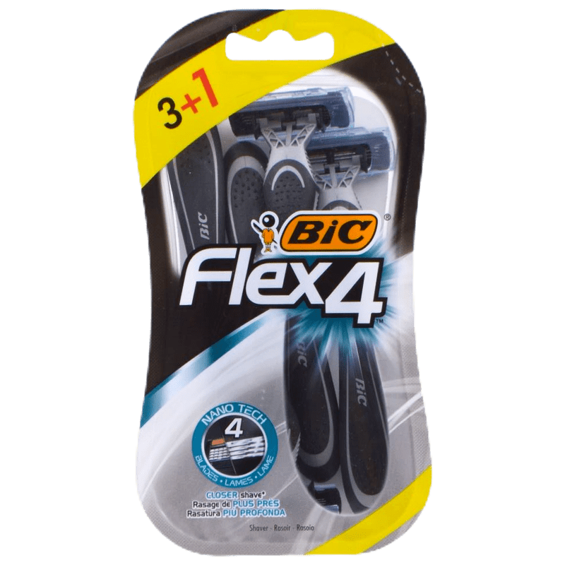 Bic Laminas Flex4 Nano Tech 3+1