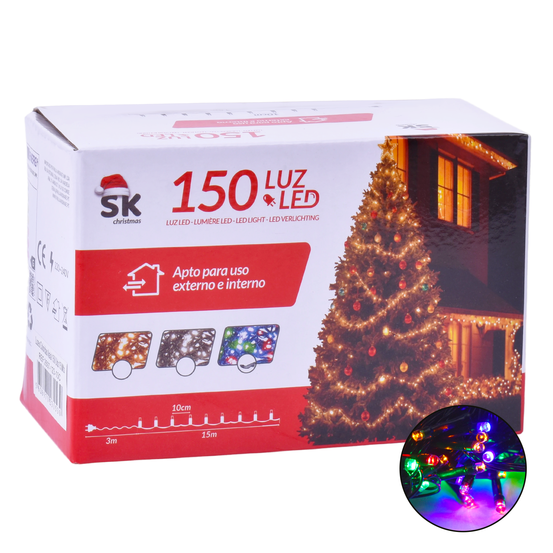 Luzes Natal Exterior 15 mt