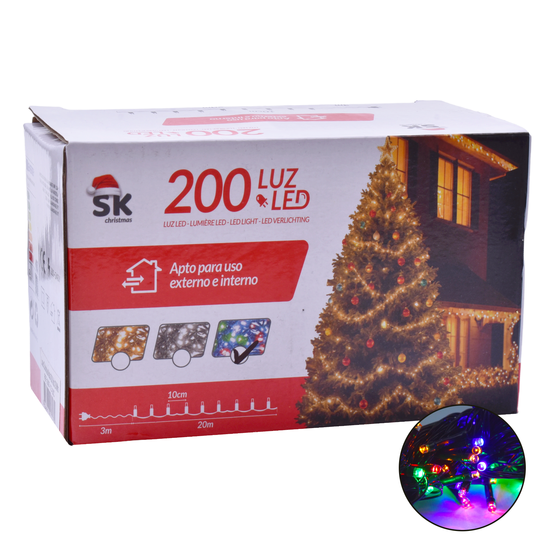 Luzes Natal Exterior 20 mt