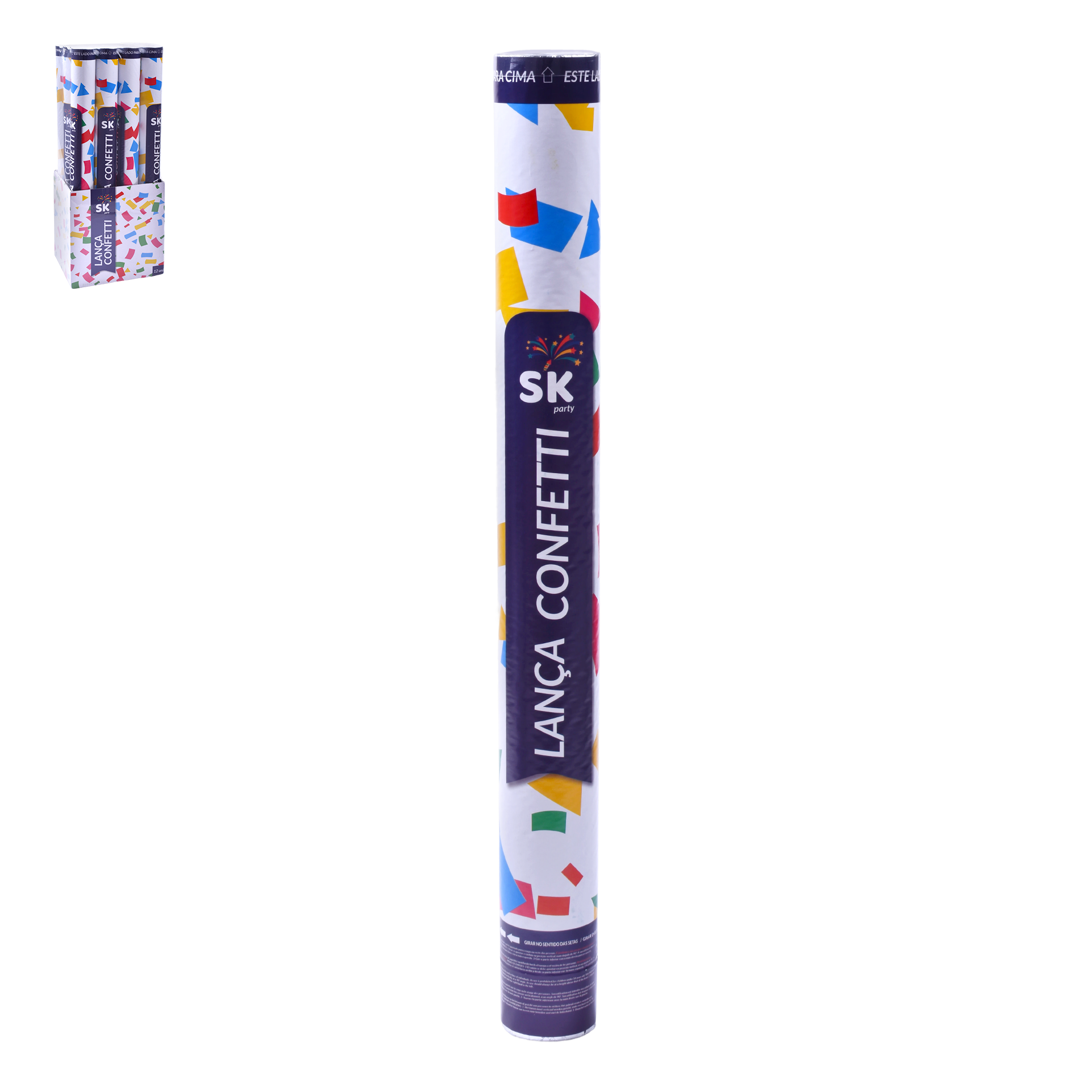 Tubo Confetis 50 cm