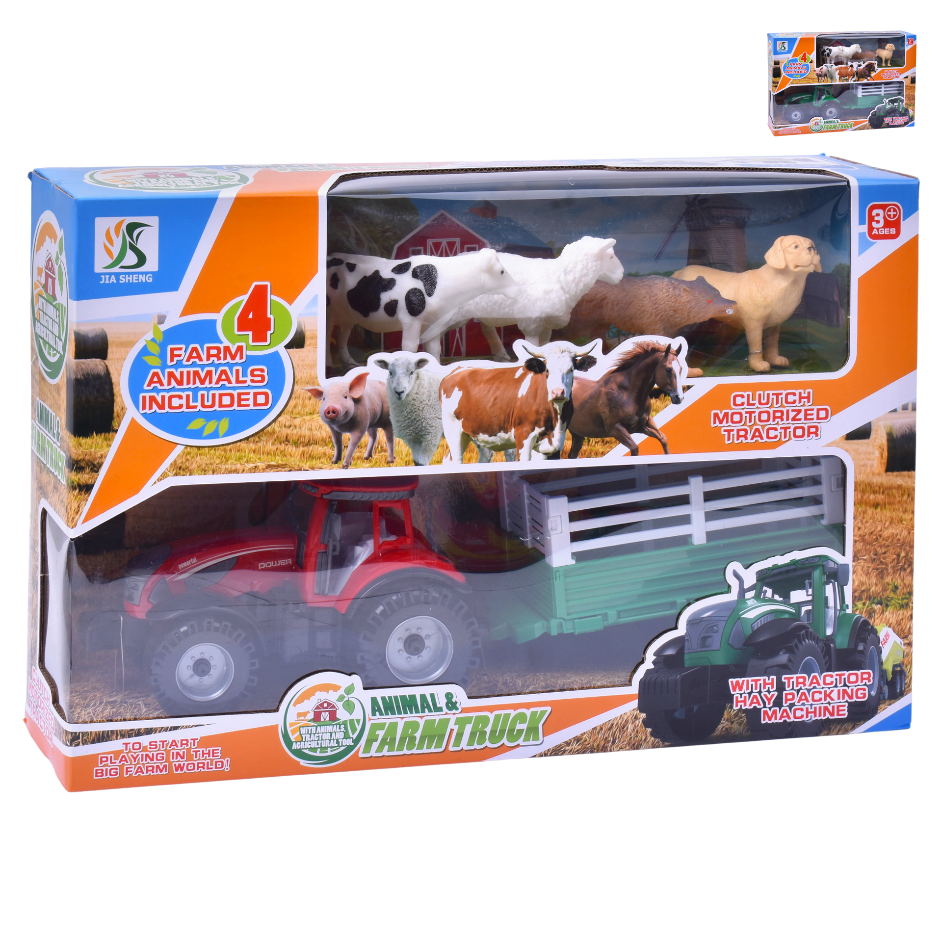 Brinquedo Tractor + Animais