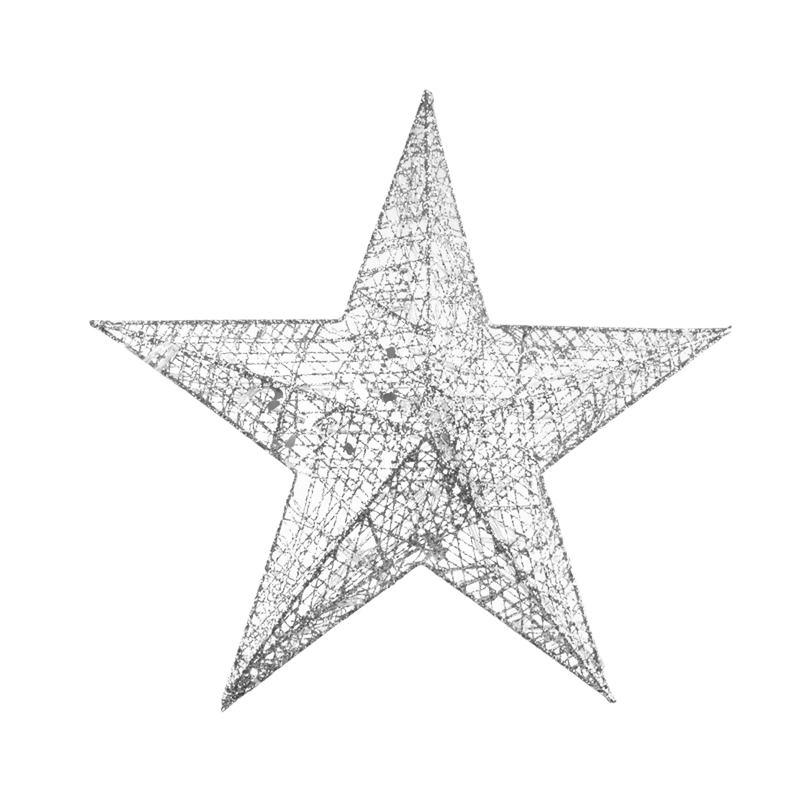 Decoração Natal Estrela C/Luz 40cm