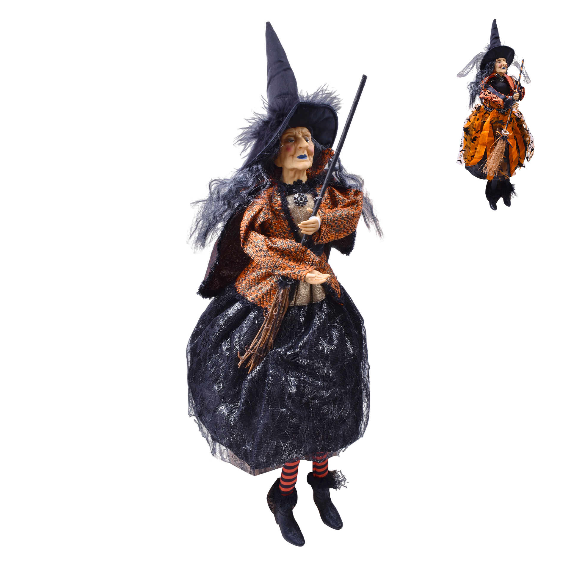 Bruxa Resina Halloween 70cm