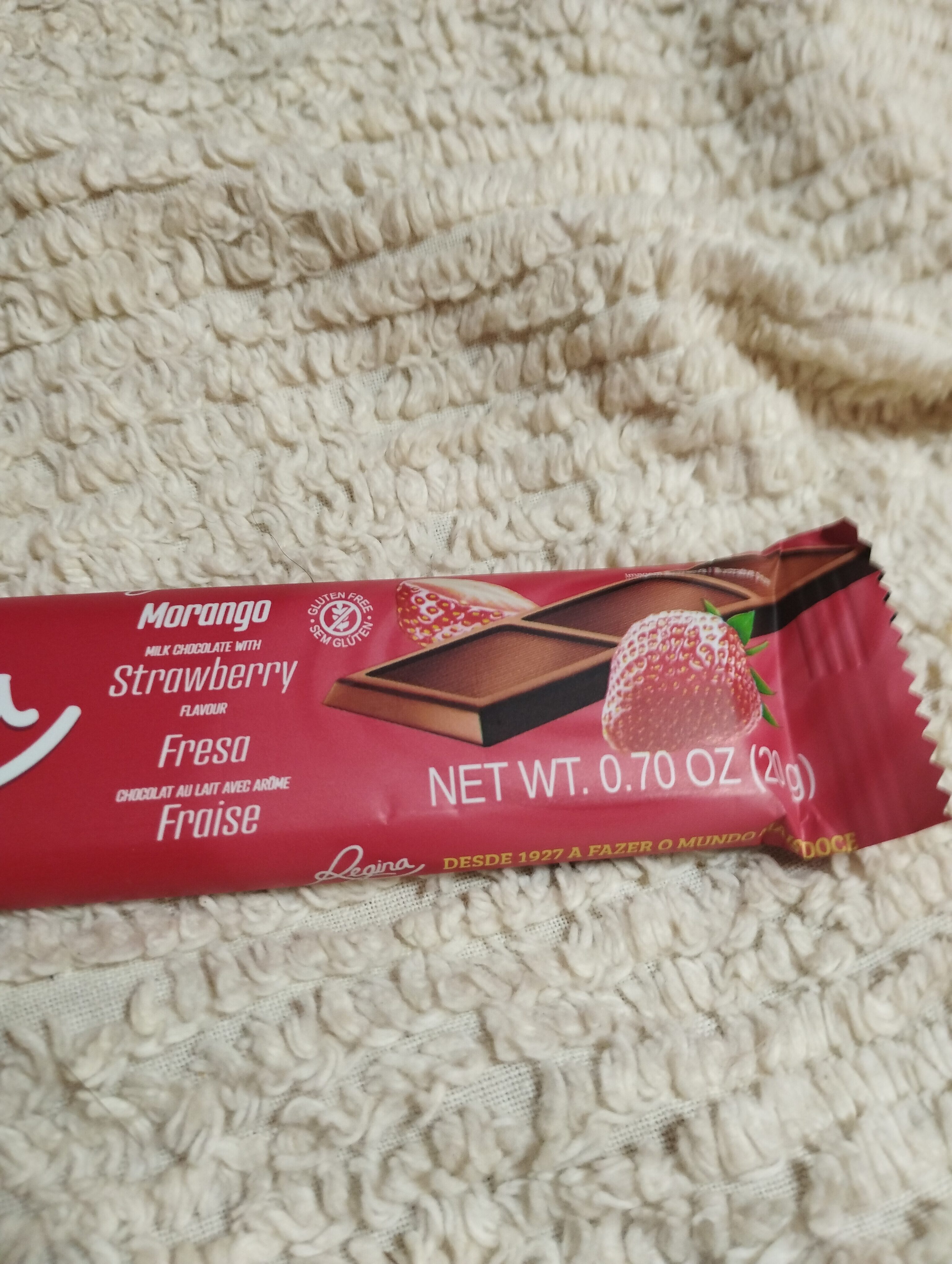 Regina Choc. Leite Sabor Morango 30 x 20g