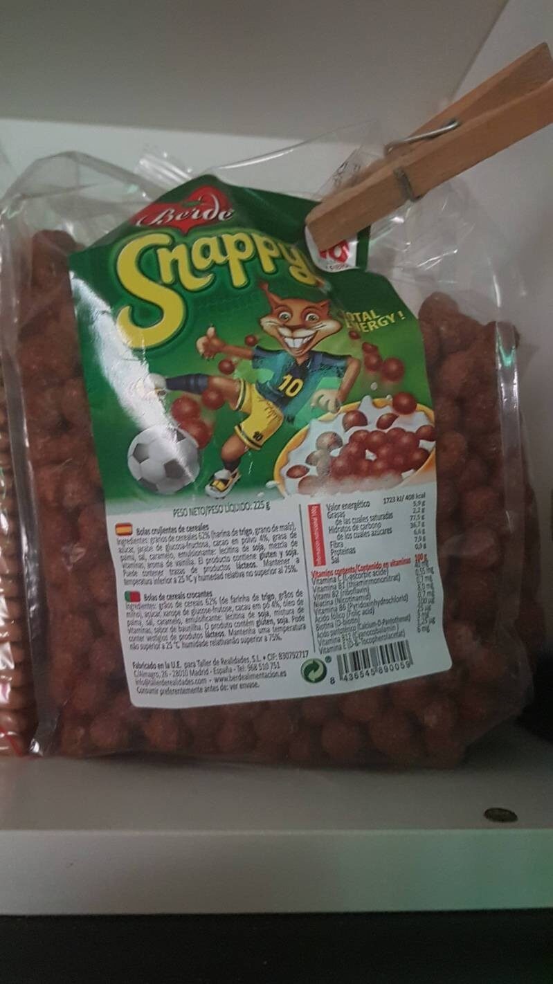 Cereais Snappy 225gr Berdé