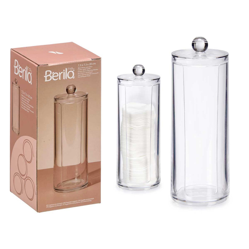 Frasco P/Discos Desmaquilhantes Berilo