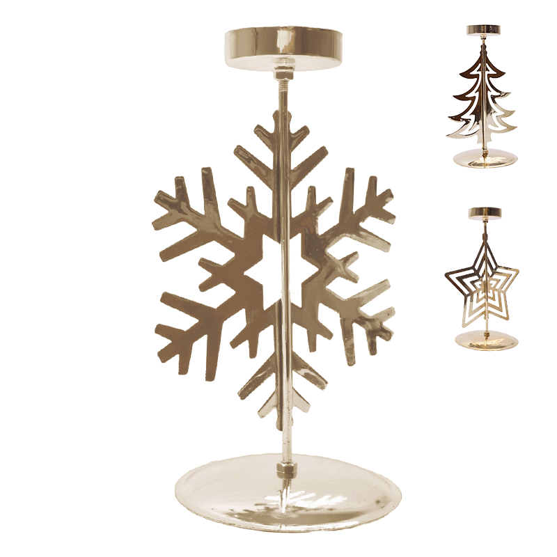 Decoração Natal Porta Velas 17 cm