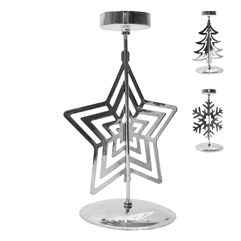 Decoração Natal Porta Velas 17 cm